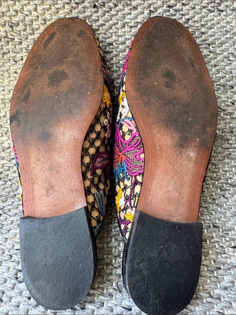 Sam Edelman Linnie Embroidered Floral and Lace Slip-On Mules EUC Sz 9 Multicolor - Picture 16 of 16